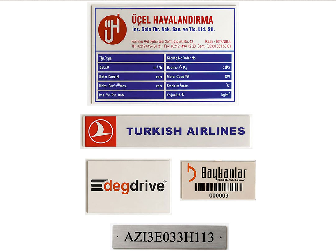 ALÜMİNYUM SERİGRAFİ ETİKETLER